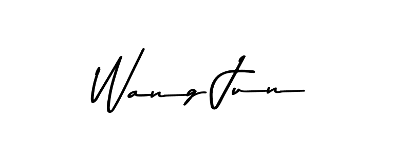 Use a signature maker to create a handwritten signature online. With this signature software, you can design (Asem Kandis PERSONAL USE) your own signature for name Wang Jun. Wang Jun signature style 9 images and pictures png