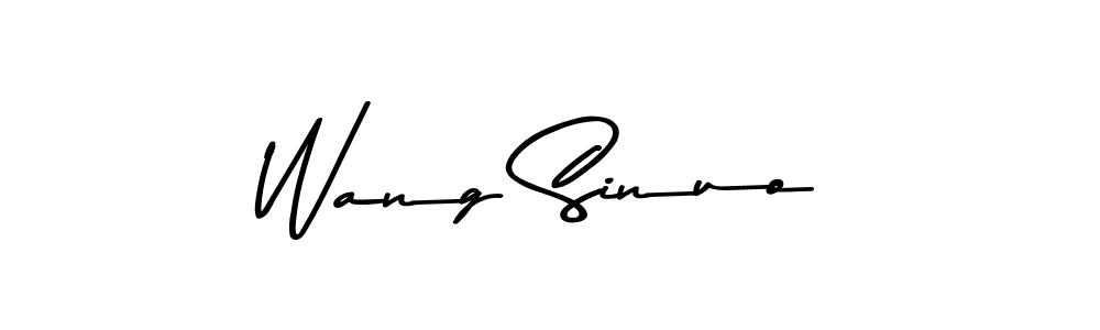 Design your own signature with our free online signature maker. With this signature software, you can create a handwritten (Asem Kandis PERSONAL USE) signature for name Wang Sinuo. Wang Sinuo signature style 9 images and pictures png