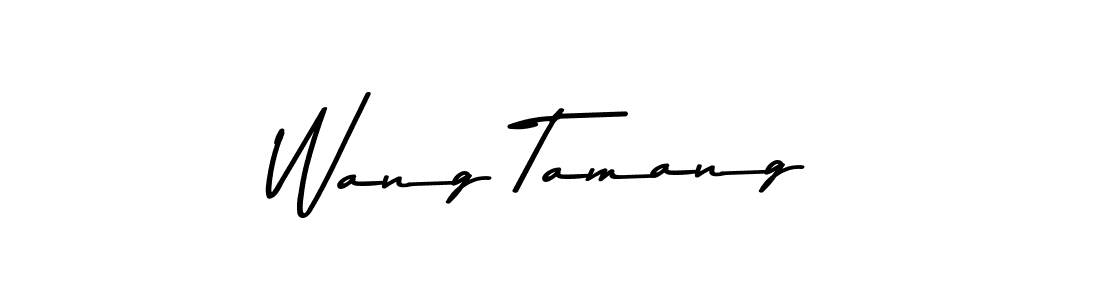 How to make Wang Tamang name signature. Use Asem Kandis PERSONAL USE style for creating short signs online. This is the latest handwritten sign. Wang Tamang signature style 9 images and pictures png