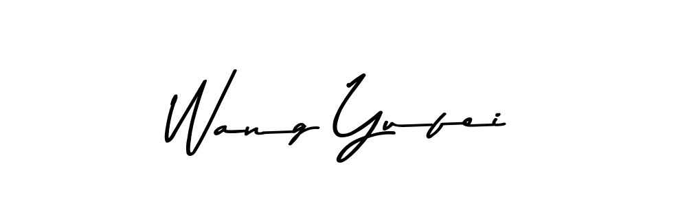 Make a beautiful signature design for name Wang Yufei. With this signature (Asem Kandis PERSONAL USE) style, you can create a handwritten signature for free. Wang Yufei signature style 9 images and pictures png
