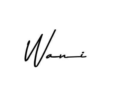 Also You can easily find your signature by using the search form. We will create Wani name handwritten signature images for you free of cost using Asem Kandis PERSONAL USE sign style. Wani signature style 9 images and pictures png