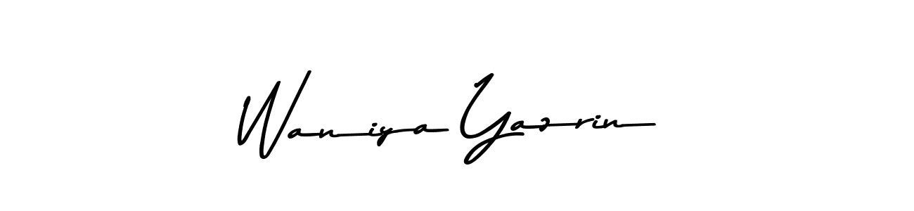 Make a short Waniya Yazrin signature style. Manage your documents anywhere anytime using Asem Kandis PERSONAL USE. Create and add eSignatures, submit forms, share and send files easily. Waniya Yazrin signature style 9 images and pictures png