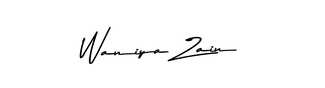 Make a beautiful signature design for name Waniya Zain. Use this online signature maker to create a handwritten signature for free. Waniya Zain signature style 9 images and pictures png