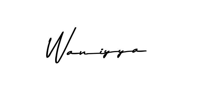 Best and Professional Signature Style for Waniyya. Asem Kandis PERSONAL USE Best Signature Style Collection. Waniyya signature style 9 images and pictures png