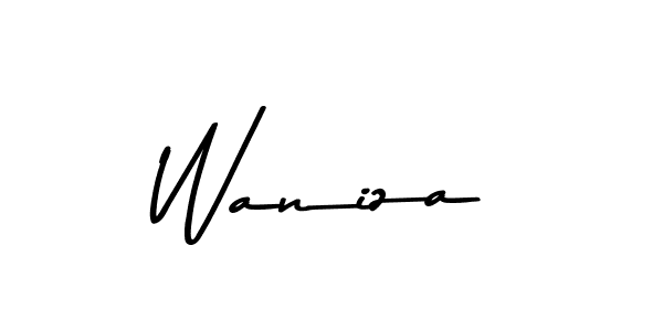 Waniza stylish signature style. Best Handwritten Sign (Asem Kandis PERSONAL USE) for my name. Handwritten Signature Collection Ideas for my name Waniza. Waniza signature style 9 images and pictures png