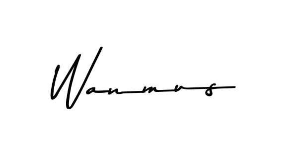 You should practise on your own different ways (Asem Kandis PERSONAL USE) to write your name (Wanmus) in signature. don't let someone else do it for you. Wanmus signature style 9 images and pictures png