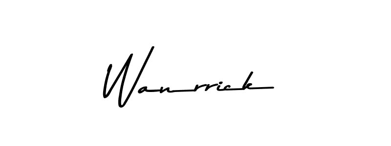 Similarly Asem Kandis PERSONAL USE is the best handwritten signature design. Signature creator online .You can use it as an online autograph creator for name Wanrrick. Wanrrick signature style 9 images and pictures png
