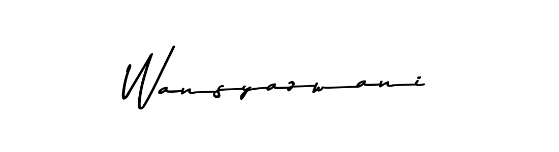 Wansyazwani stylish signature style. Best Handwritten Sign (Asem Kandis PERSONAL USE) for my name. Handwritten Signature Collection Ideas for my name Wansyazwani. Wansyazwani signature style 9 images and pictures png