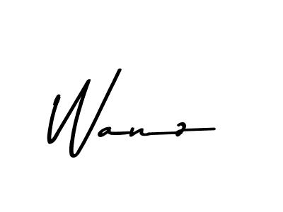 Wanz stylish signature style. Best Handwritten Sign (Asem Kandis PERSONAL USE) for my name. Handwritten Signature Collection Ideas for my name Wanz. Wanz signature style 9 images and pictures png