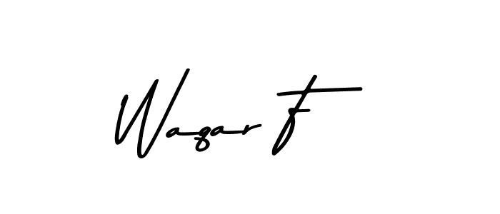 Make a beautiful signature design for name Waqar F. Use this online signature maker to create a handwritten signature for free. Waqar F signature style 9 images and pictures png