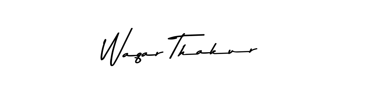 Waqar Thakur stylish signature style. Best Handwritten Sign (Asem Kandis PERSONAL USE) for my name. Handwritten Signature Collection Ideas for my name Waqar Thakur. Waqar Thakur signature style 9 images and pictures png