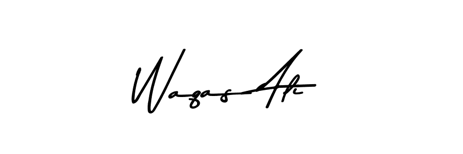 How to make Waqas Ali name signature. Use Asem Kandis PERSONAL USE style for creating short signs online. This is the latest handwritten sign. Waqas Ali signature style 9 images and pictures png