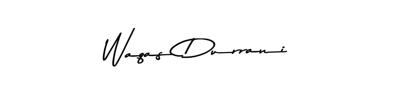 Make a beautiful signature design for name Waqas Durrani. With this signature (Asem Kandis PERSONAL USE) style, you can create a handwritten signature for free. Waqas Durrani signature style 9 images and pictures png