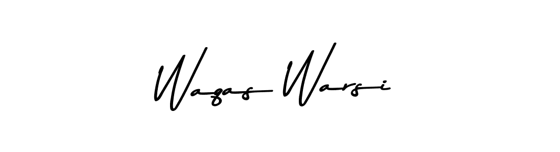 Create a beautiful signature design for name Waqas Warsi. With this signature (Asem Kandis PERSONAL USE) fonts, you can make a handwritten signature for free. Waqas Warsi signature style 9 images and pictures png