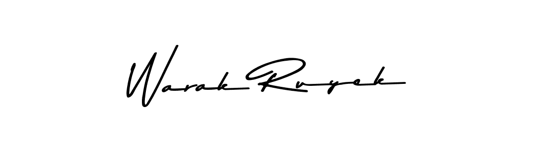 You should practise on your own different ways (Asem Kandis PERSONAL USE) to write your name (Warak Ruyek) in signature. don't let someone else do it for you. Warak Ruyek signature style 9 images and pictures png