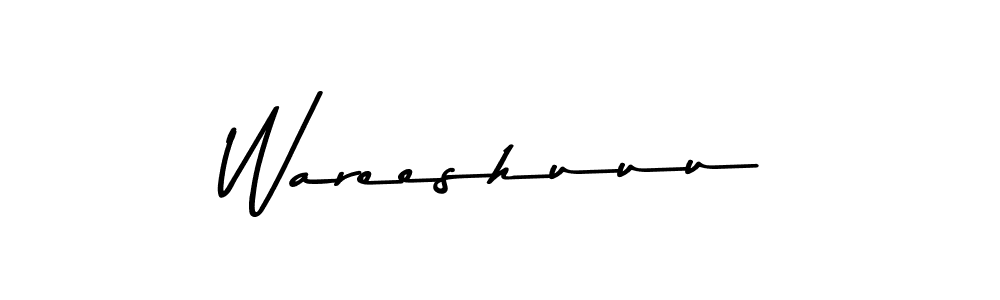Make a beautiful signature design for name Wareeshuuu. With this signature (Asem Kandis PERSONAL USE) style, you can create a handwritten signature for free. Wareeshuuu signature style 9 images and pictures png