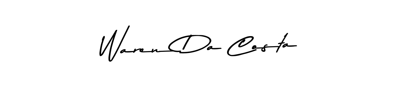 Also You can easily find your signature by using the search form. We will create Waren Da Costa name handwritten signature images for you free of cost using Asem Kandis PERSONAL USE sign style. Waren Da Costa signature style 9 images and pictures png