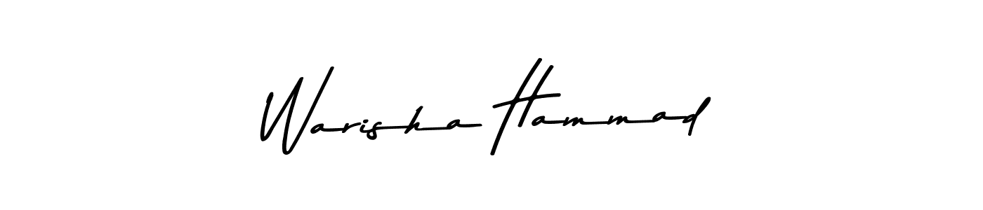 Make a beautiful signature design for name Warisha Hammad. Use this online signature maker to create a handwritten signature for free. Warisha Hammad signature style 9 images and pictures png