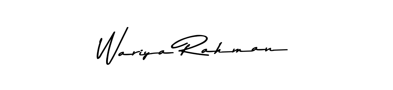 Similarly Asem Kandis PERSONAL USE is the best handwritten signature design. Signature creator online .You can use it as an online autograph creator for name Wariya Rahman. Wariya Rahman signature style 9 images and pictures png