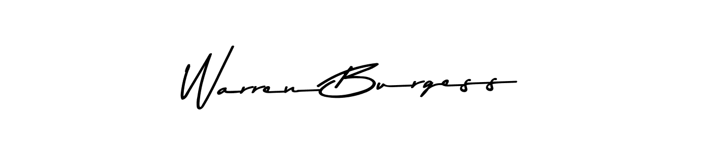 Warren Burgess stylish signature style. Best Handwritten Sign (Asem Kandis PERSONAL USE) for my name. Handwritten Signature Collection Ideas for my name Warren Burgess. Warren Burgess signature style 9 images and pictures png