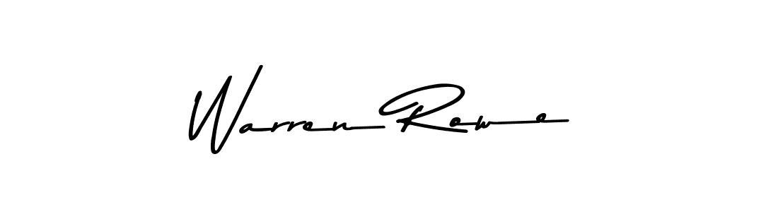 How to make Warren Rowe signature? Asem Kandis PERSONAL USE is a professional autograph style. Create handwritten signature for Warren Rowe name. Warren Rowe signature style 9 images and pictures png