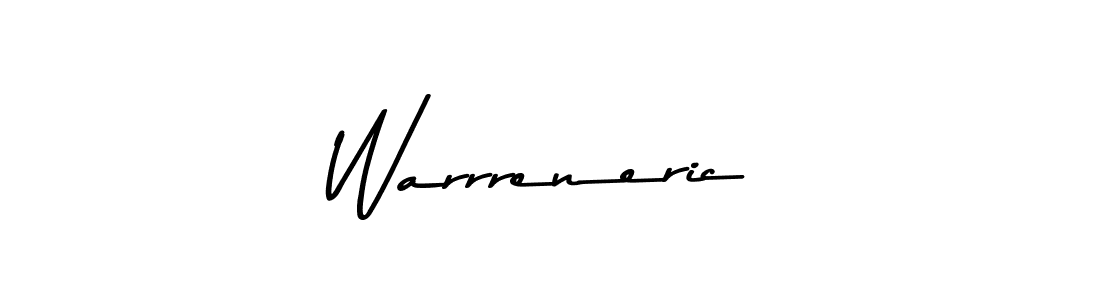 How to make Warrreneric signature? Asem Kandis PERSONAL USE is a professional autograph style. Create handwritten signature for Warrreneric name. Warrreneric signature style 9 images and pictures png