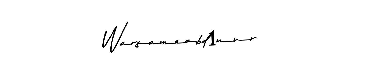 How to make Warsameabdınur signature? Asem Kandis PERSONAL USE is a professional autograph style. Create handwritten signature for Warsameabdınur name. Warsameabdınur signature style 9 images and pictures png