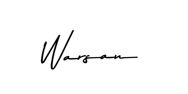 Create a beautiful signature design for name Warsan. With this signature (Asem Kandis PERSONAL USE) fonts, you can make a handwritten signature for free. Warsan signature style 9 images and pictures png