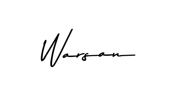 Create a beautiful signature design for name Warsan. With this signature (Asem Kandis PERSONAL USE) fonts, you can make a handwritten signature for free. Warsan signature style 9 images and pictures png