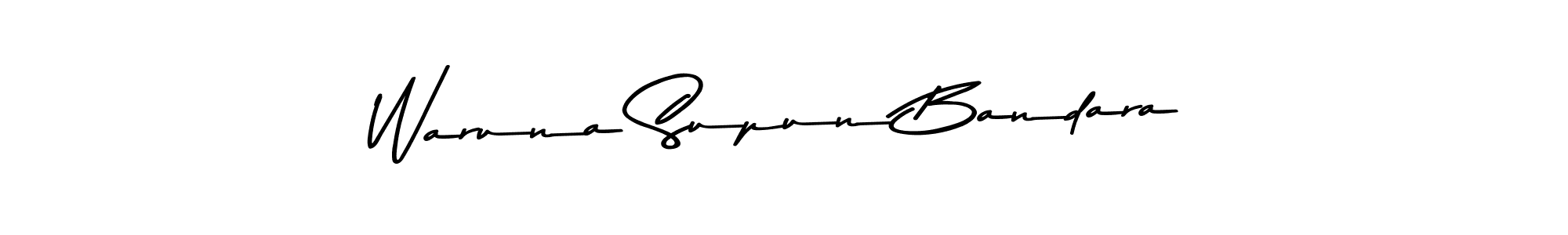 Design your own signature with our free online signature maker. With this signature software, you can create a handwritten (Asem Kandis PERSONAL USE) signature for name Waruna Supun Bandara. Waruna Supun Bandara signature style 9 images and pictures png
