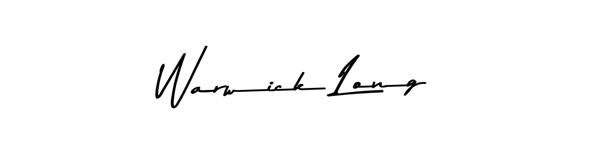 Warwick Long stylish signature style. Best Handwritten Sign (Asem Kandis PERSONAL USE) for my name. Handwritten Signature Collection Ideas for my name Warwick Long. Warwick Long signature style 9 images and pictures png