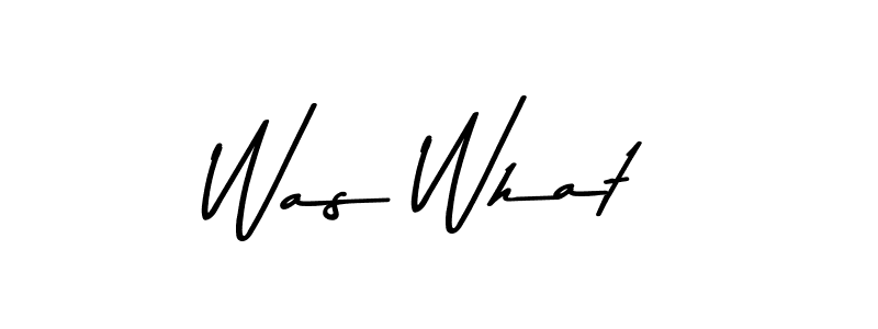 Also You can easily find your signature by using the search form. We will create Was What name handwritten signature images for you free of cost using Asem Kandis PERSONAL USE sign style. Was What signature style 9 images and pictures png
