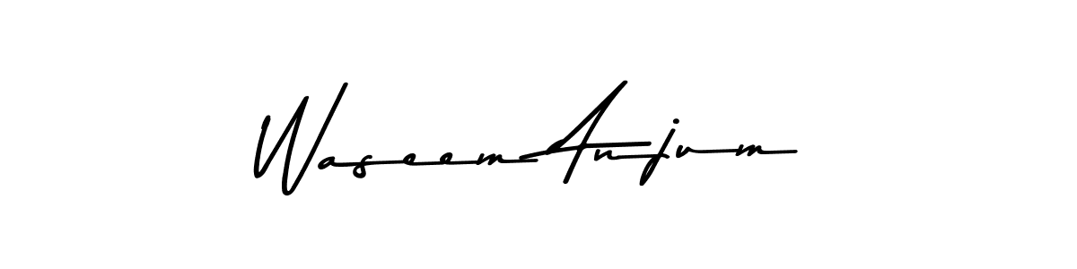 Create a beautiful signature design for name Waseem Anjum. With this signature (Asem Kandis PERSONAL USE) fonts, you can make a handwritten signature for free. Waseem Anjum signature style 9 images and pictures png