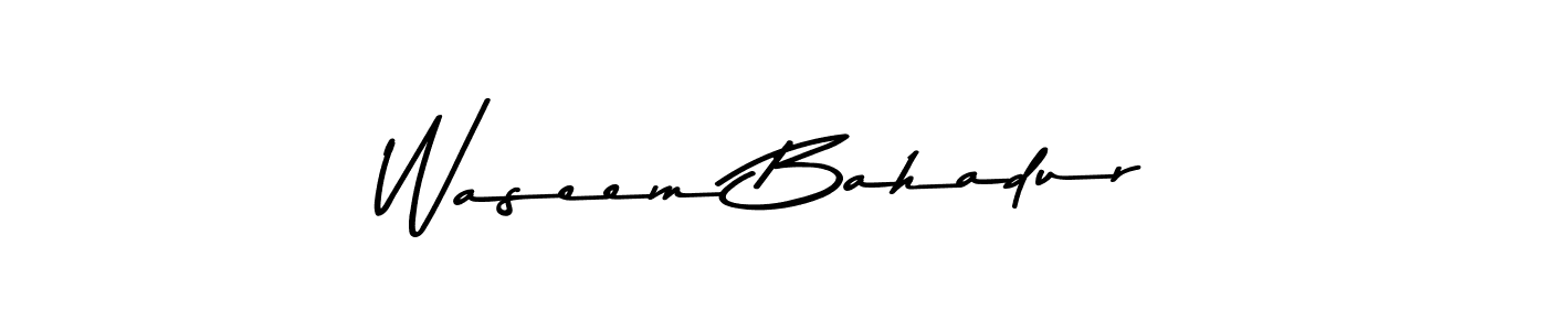 How to make Waseem Bahadur signature? Asem Kandis PERSONAL USE is a professional autograph style. Create handwritten signature for Waseem Bahadur name. Waseem Bahadur signature style 9 images and pictures png