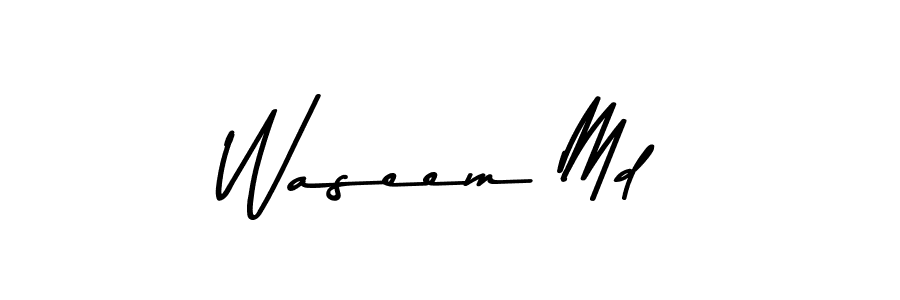 Make a beautiful signature design for name Waseem Md. With this signature (Asem Kandis PERSONAL USE) style, you can create a handwritten signature for free. Waseem Md signature style 9 images and pictures png