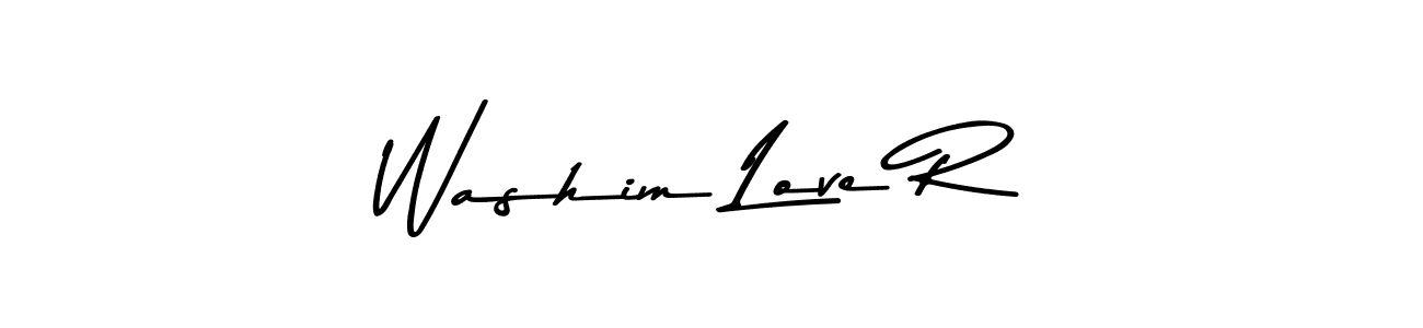 Create a beautiful signature design for name Washim Love R. With this signature (Asem Kandis PERSONAL USE) fonts, you can make a handwritten signature for free. Washim Love R signature style 9 images and pictures png