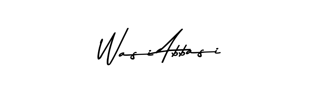 How to make Wasi Abbasi name signature. Use Asem Kandis PERSONAL USE style for creating short signs online. This is the latest handwritten sign. Wasi Abbasi signature style 9 images and pictures png