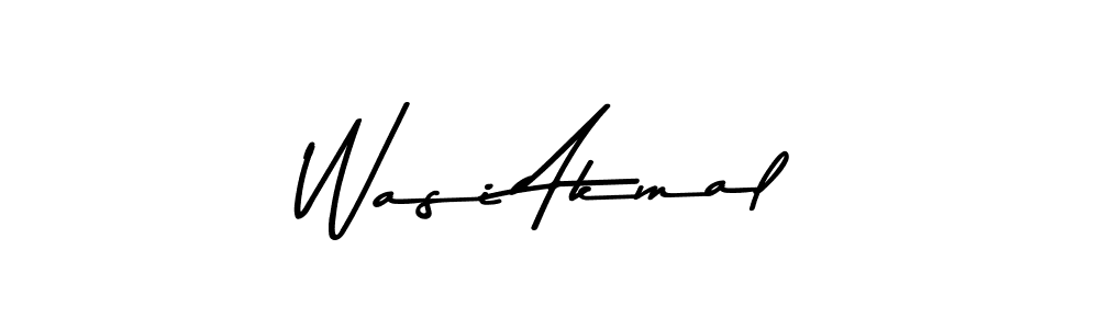 The best way (Asem Kandis PERSONAL USE) to make a short signature is to pick only two or three words in your name. The name Wasi Akmal include a total of six letters. For converting this name. Wasi Akmal signature style 9 images and pictures png