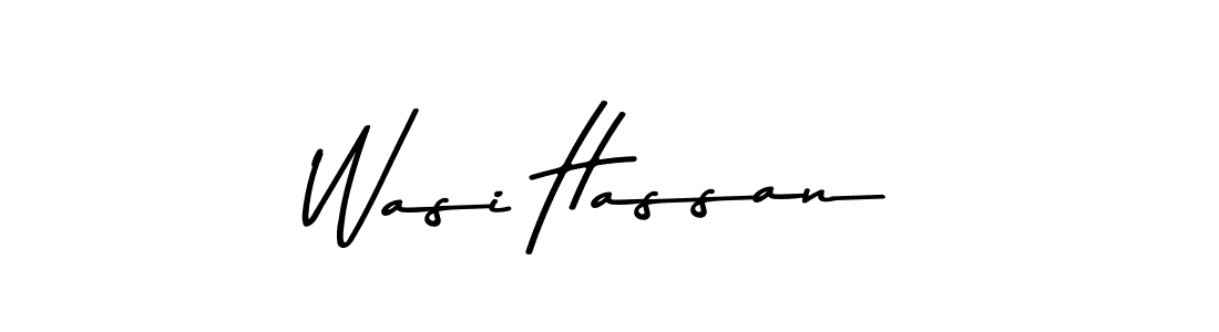 Design your own signature with our free online signature maker. With this signature software, you can create a handwritten (Asem Kandis PERSONAL USE) signature for name Wasi Hassan. Wasi Hassan signature style 9 images and pictures png