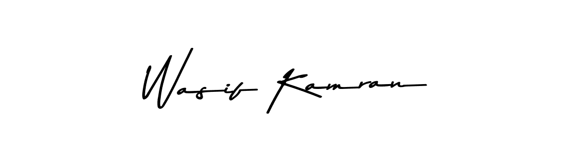 if you are searching for the best signature style for your name Wasif Kamran. so please give up your signature search. here we have designed multiple signature styles  using Asem Kandis PERSONAL USE. Wasif Kamran signature style 9 images and pictures png