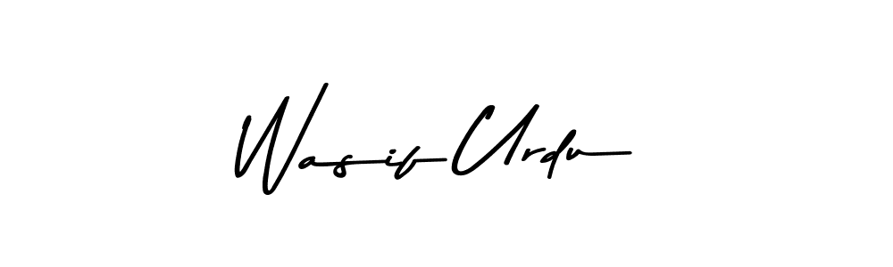 Make a beautiful signature design for name Wasif Urdu. Use this online signature maker to create a handwritten signature for free. Wasif Urdu signature style 9 images and pictures png