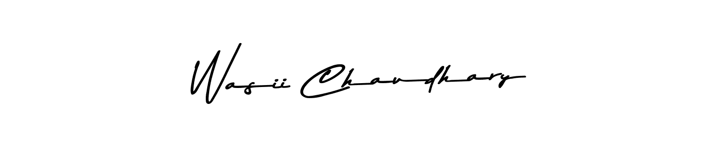 The best way (Asem Kandis PERSONAL USE) to make a short signature is to pick only two or three words in your name. The name Wasii Chaudhary include a total of six letters. For converting this name. Wasii Chaudhary signature style 9 images and pictures png