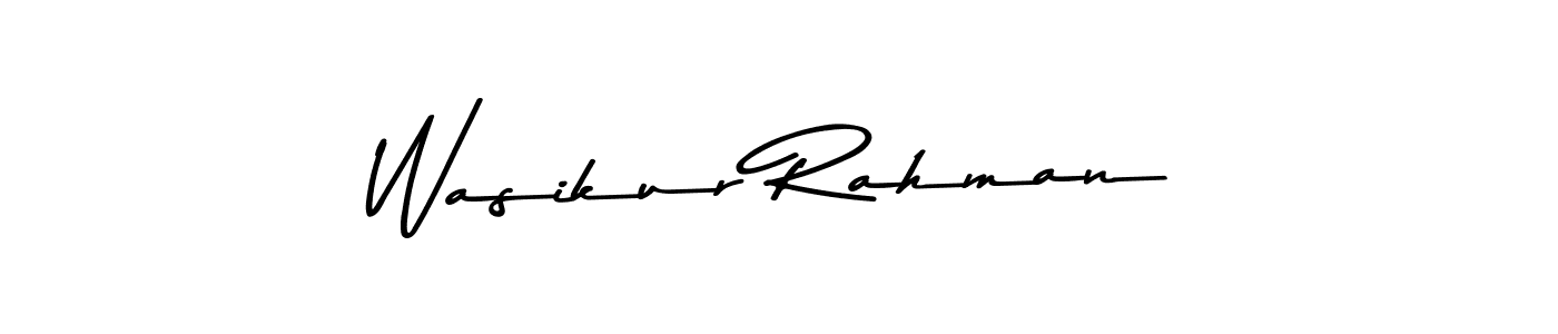 Design your own signature with our free online signature maker. With this signature software, you can create a handwritten (Asem Kandis PERSONAL USE) signature for name Wasikur Rahman. Wasikur Rahman signature style 9 images and pictures png