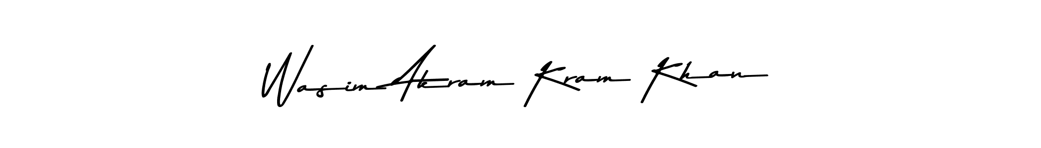 This is the best signature style for the Wasim Akram Kram Khan name. Also you like these signature font (Asem Kandis PERSONAL USE). Mix name signature. Wasim Akram Kram Khan signature style 9 images and pictures png