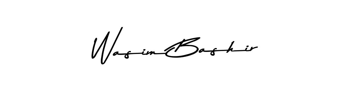 Use a signature maker to create a handwritten signature online. With this signature software, you can design (Asem Kandis PERSONAL USE) your own signature for name Wasim Bashir. Wasim Bashir signature style 9 images and pictures png