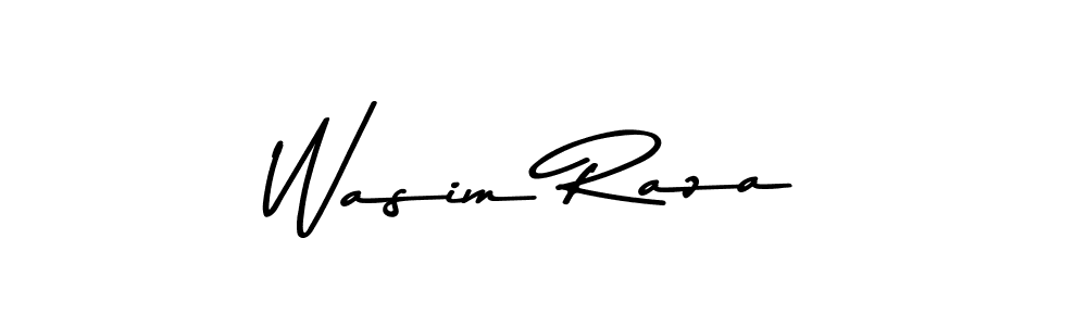 Design your own signature with our free online signature maker. With this signature software, you can create a handwritten (Asem Kandis PERSONAL USE) signature for name Wasim Raza. Wasim Raza signature style 9 images and pictures png