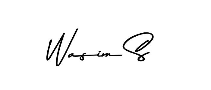 Make a beautiful signature design for name Wasim S. Use this online signature maker to create a handwritten signature for free. Wasim S signature style 9 images and pictures png