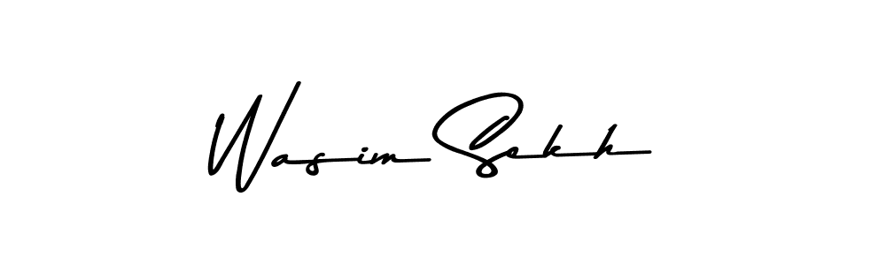 The best way (Asem Kandis PERSONAL USE) to make a short signature is to pick only two or three words in your name. The name Wasim Sekh include a total of six letters. For converting this name. Wasim Sekh signature style 9 images and pictures png