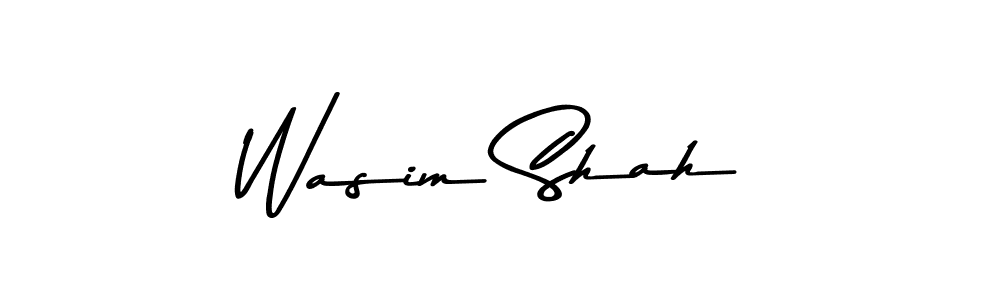Make a beautiful signature design for name Wasim Shah. Use this online signature maker to create a handwritten signature for free. Wasim Shah signature style 9 images and pictures png