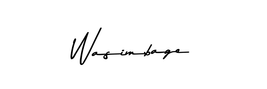 The best way (Asem Kandis PERSONAL USE) to make a short signature is to pick only two or three words in your name. The name Wasimbage include a total of six letters. For converting this name. Wasimbage signature style 9 images and pictures png